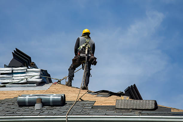 Professional Roof Installation technician working in Waterford, PA